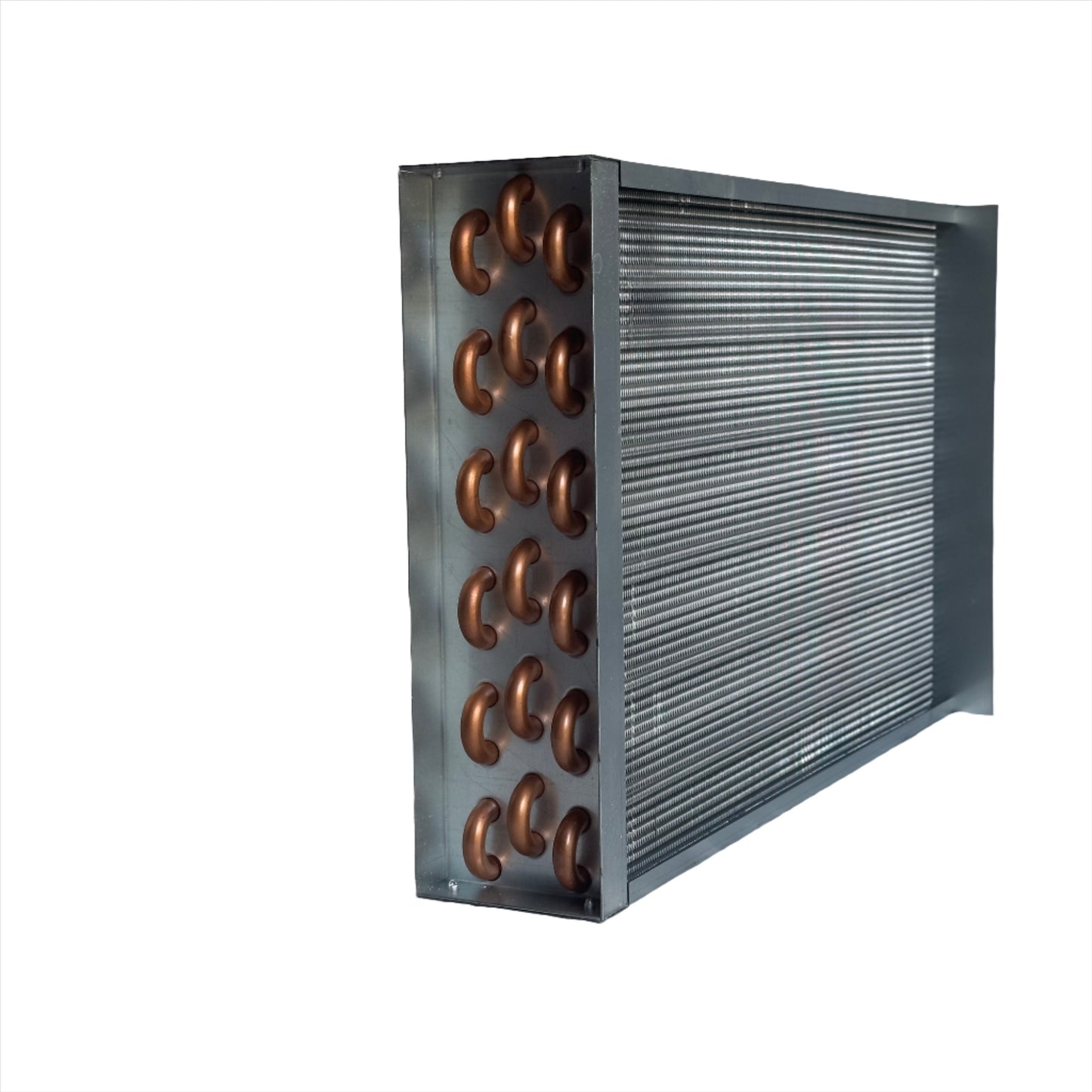 12x12 Water to Air Heat Exchanger~~1" Copper Ports w/ EZ Install Front Flange