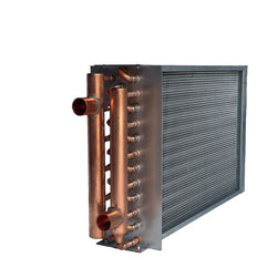 14x14 Water to Air Heat Exchanger~~1" Copper Ports w/ EZ Install Front Flange