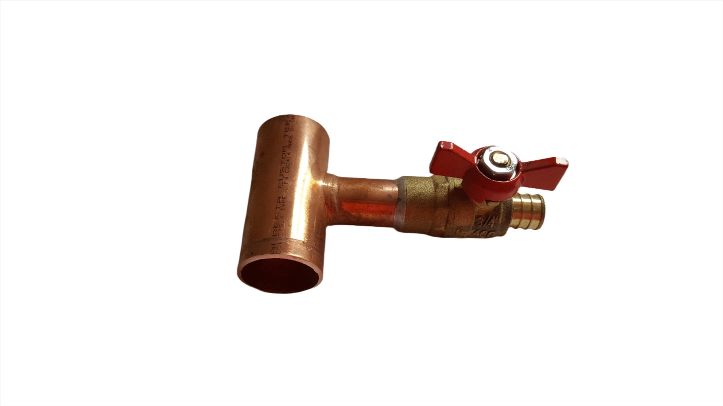 Return Manifold 1" Header with 1/2" Pex Outlets