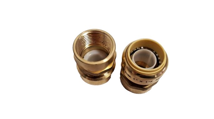 3/4" Push Fitting FPT (Female Pipe Thread)~~Bag of 4~LEAD FREE!