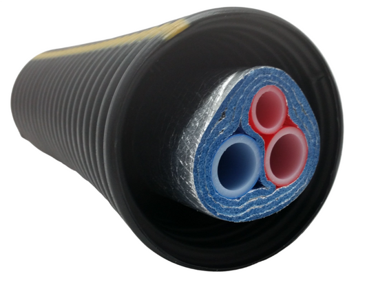 Insulated Pipe 3 Wrap, (2) 1' Non Oxygen Barrier and (1) 3/4' Non Oxygen Barrier lines