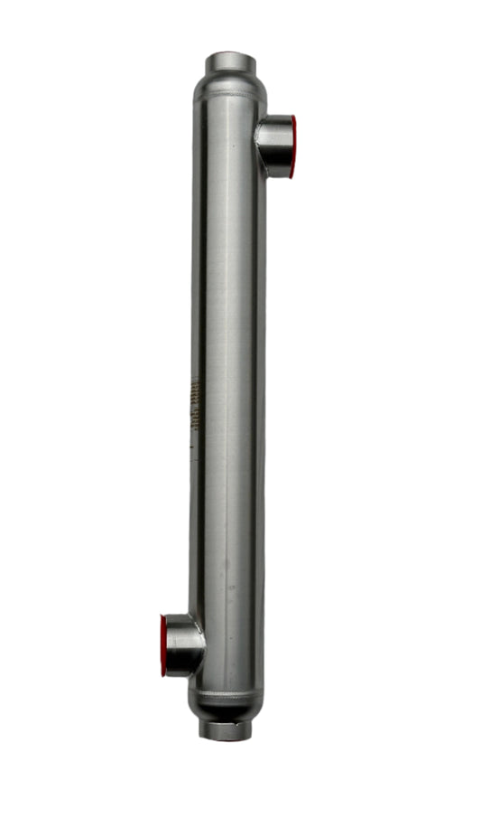 55k BTU Stainless Steel Tube and Shell Heat Exchanger for Pools/Spas os