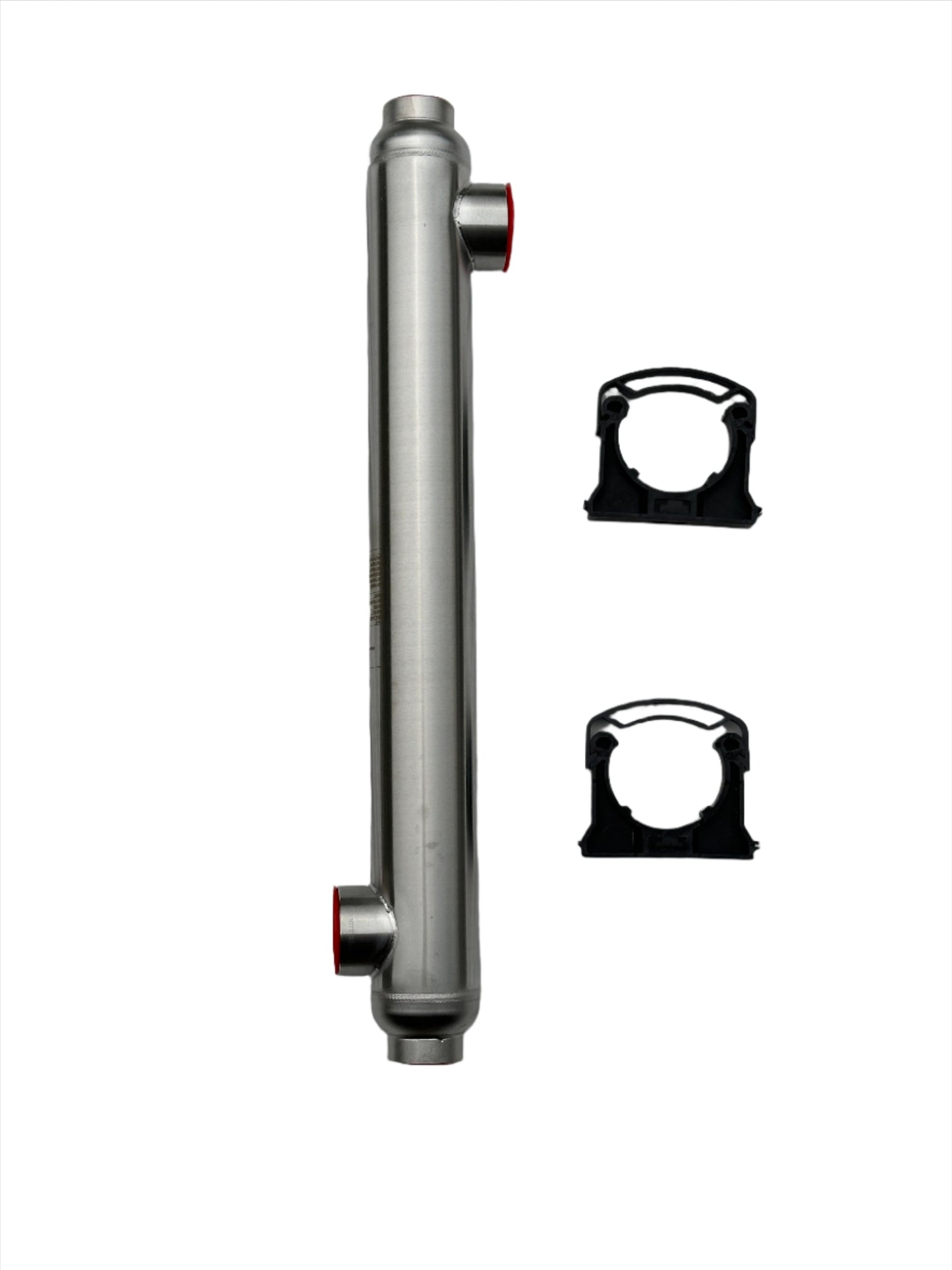 85,000 BTU Titanium Tube & Shell Heat Exchanger for Saltwater Pools/Spas os