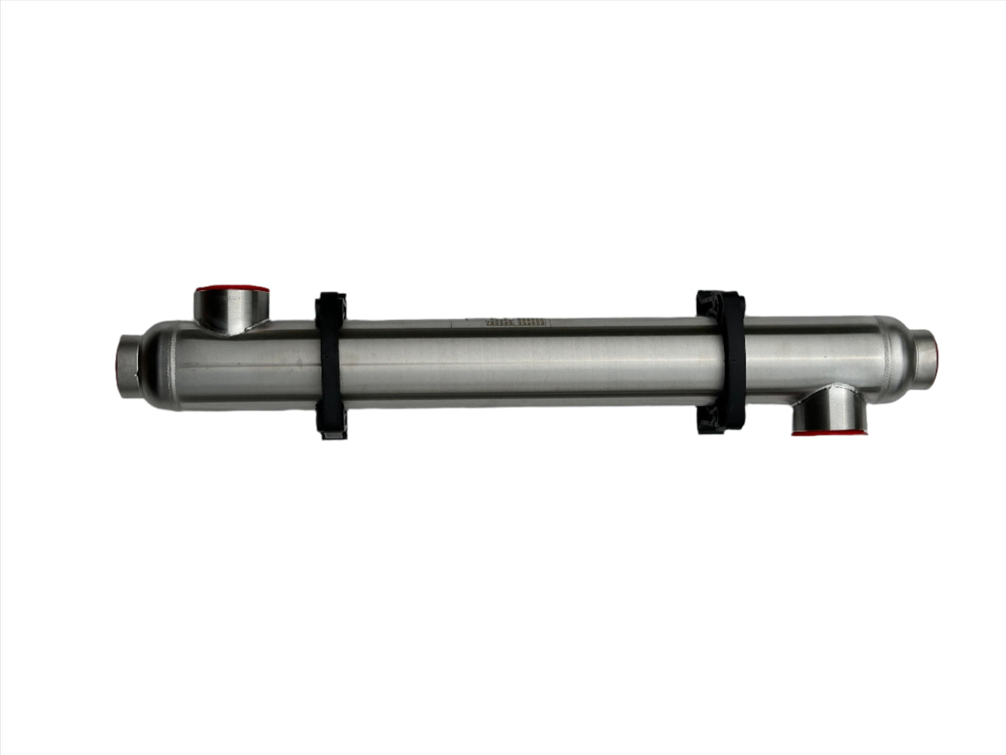 85,000 BTU Titanium Tube & Shell Heat Exchanger for Saltwater Pools/Spas os