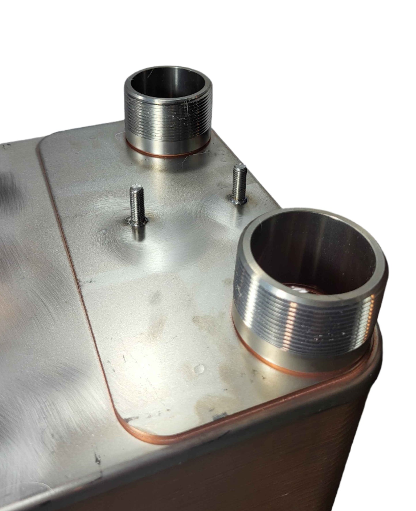10"x20" Brazed 40 Plate Heat Exchanger-2" MPT