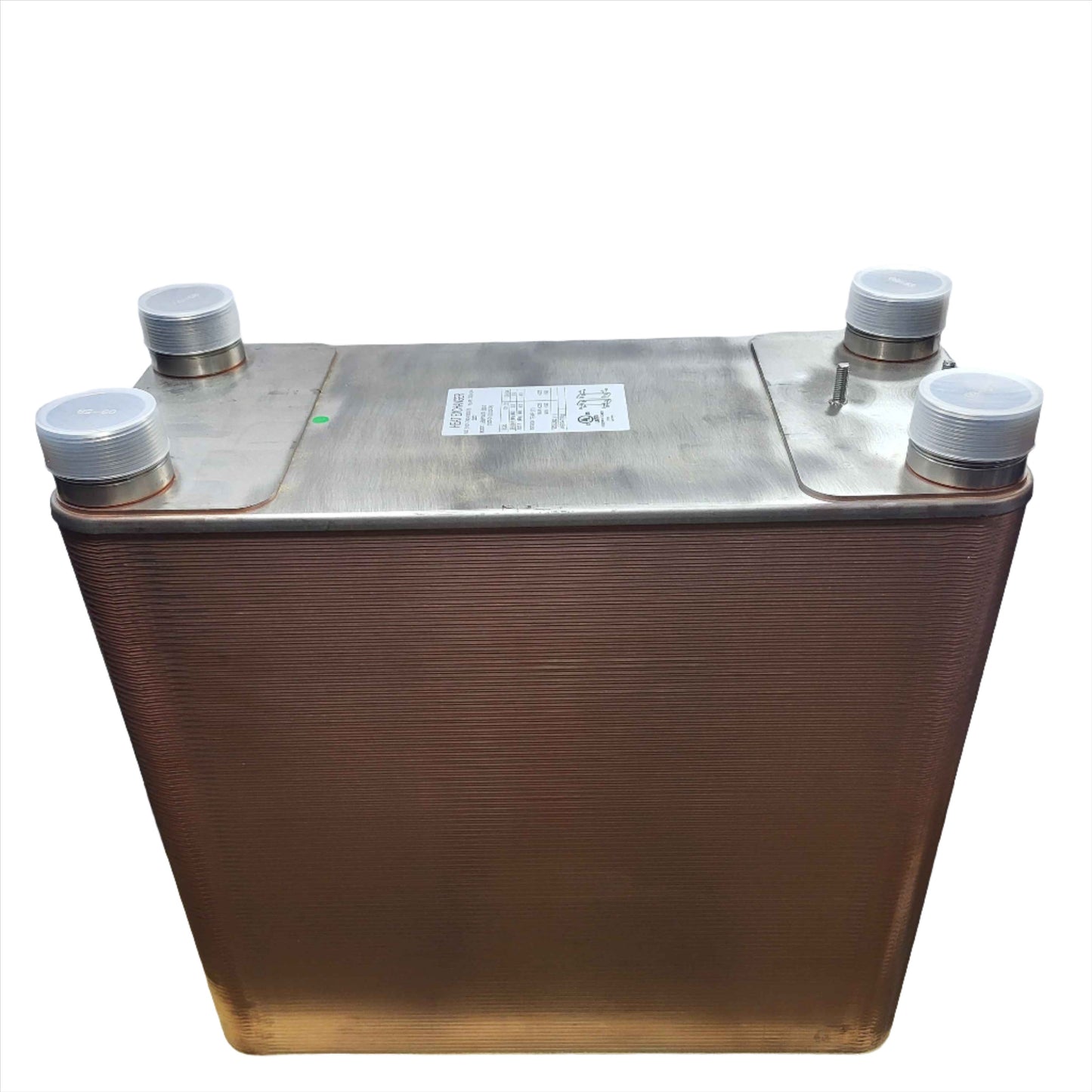 10"x20" Brazed 200 Plate Heat Exchanger-2" MPT