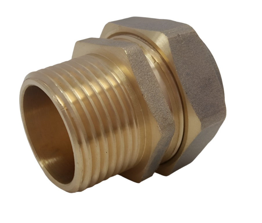 1" Pex-al-Pex Compression MPT Male Pipe Thread Fitting--Bag of 2