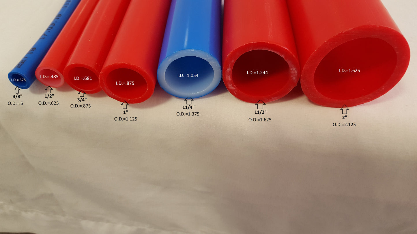 Insulated Pipe 5 Wrap (2) 3/4 Oxygen Barrier and (1) 3/4 Non Oxygen Barrier