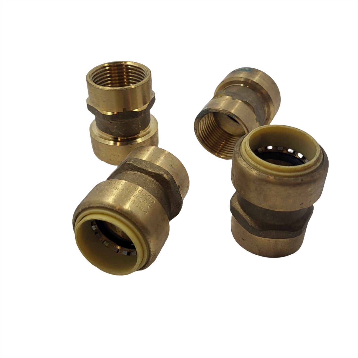 1" Push Fitting FPT (Female Pipe Thread)~~Bag of 10~LEAD FREE!
