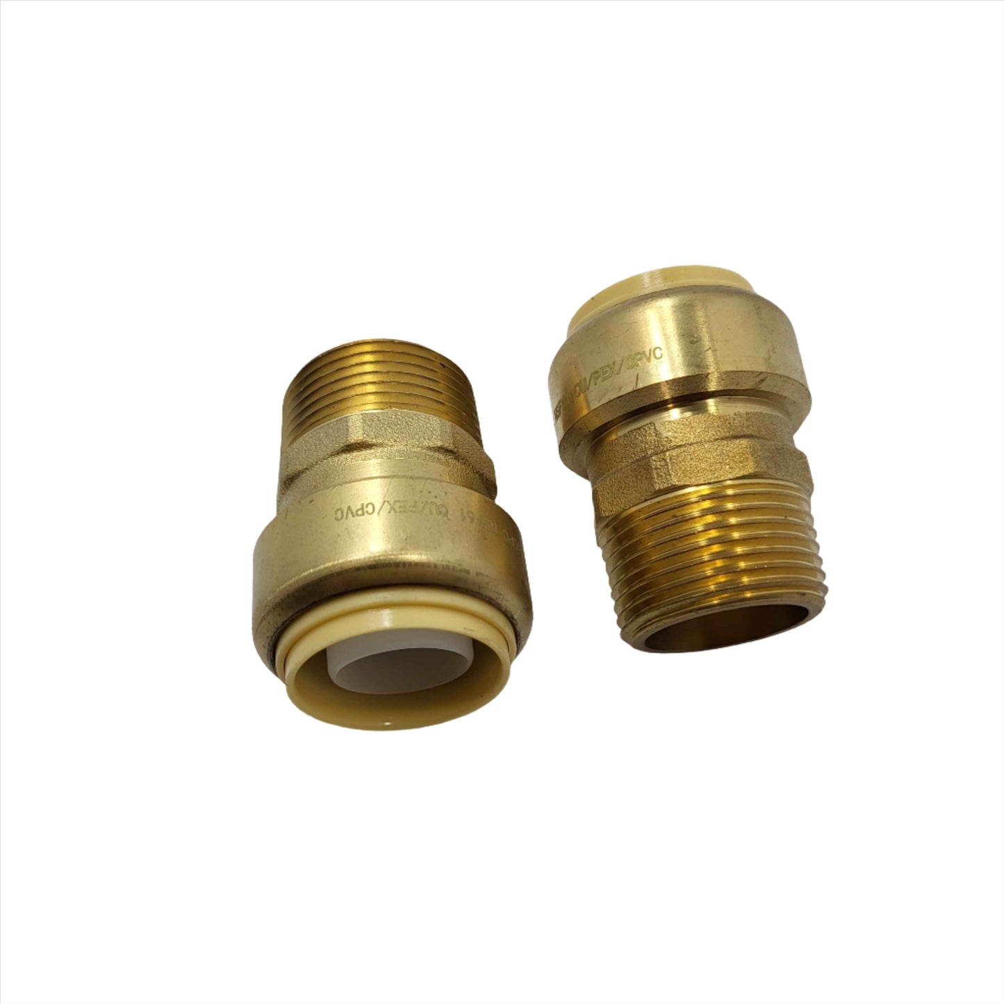 1" Push Fitting MPT (Male Pipe Thread) ~~Bag of 4~LEAD FREE!
