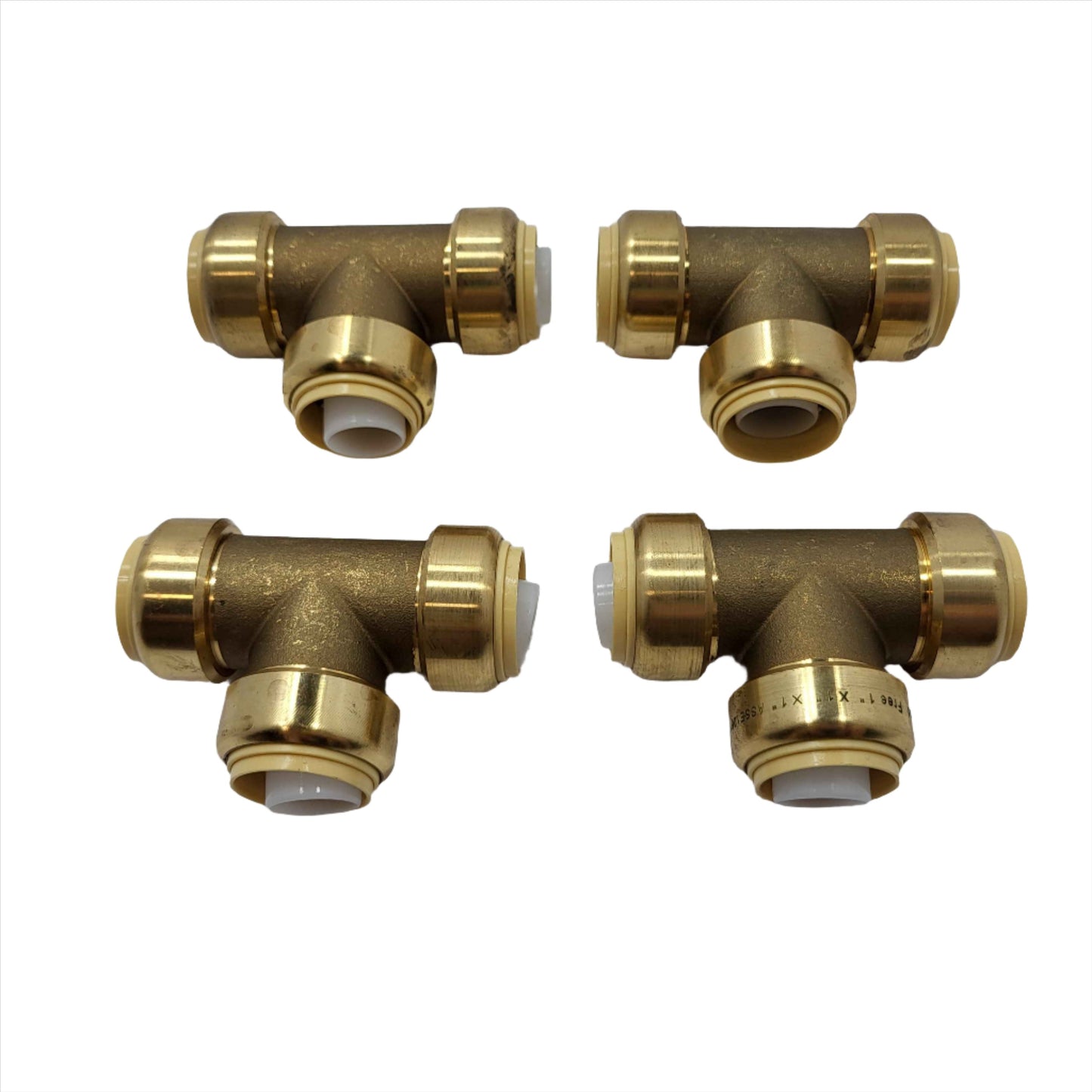 1" Push Fitting Tee ~~Bag of 4~LEAD FREE!
