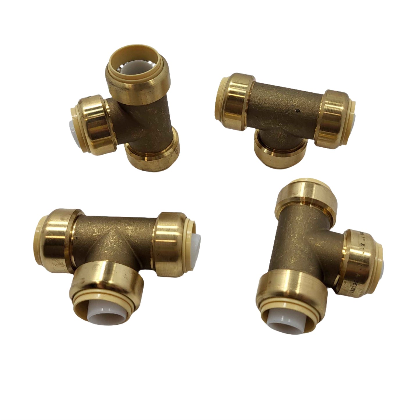 1" Push Fitting Tee ~~Bag of 4~LEAD FREE!