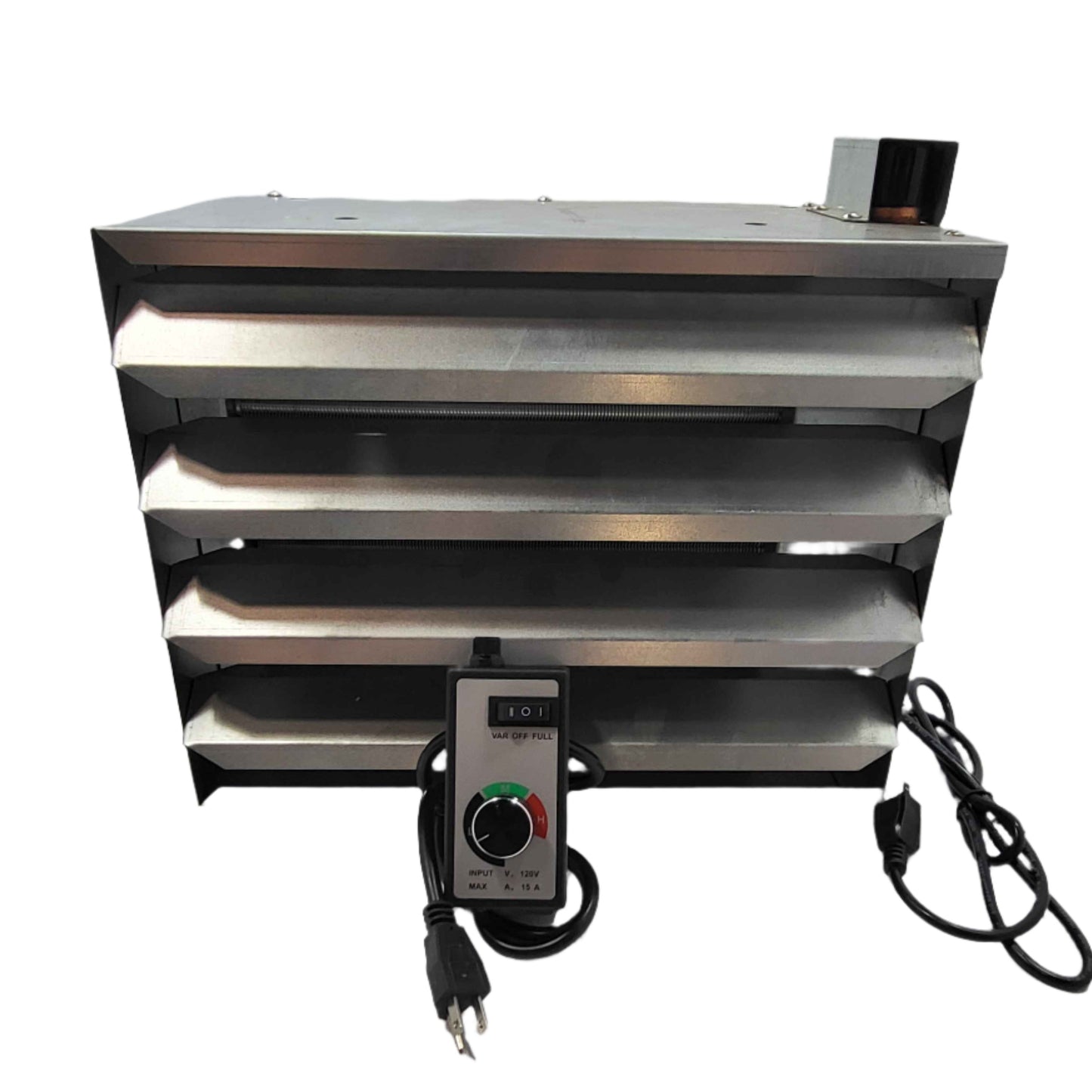 150k Top Port Hydronic hanging heater, w/CORD, VARIABLE SPEED AND RHEOSTAT!