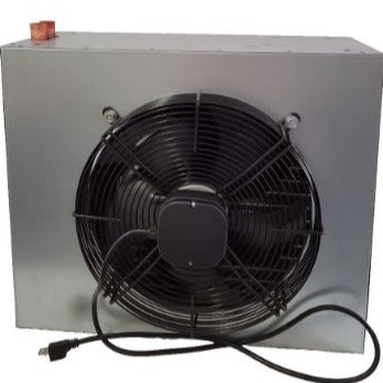 50k Top Port Hydronic hanging heater, Variable speed fan NO WIRING NEEDED!