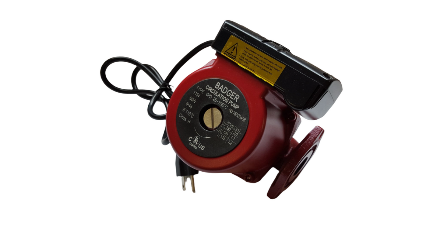 3 speed Circulating Pump 34 GPM with Cord with (2) 1 1/4" Flanged Ball Valves