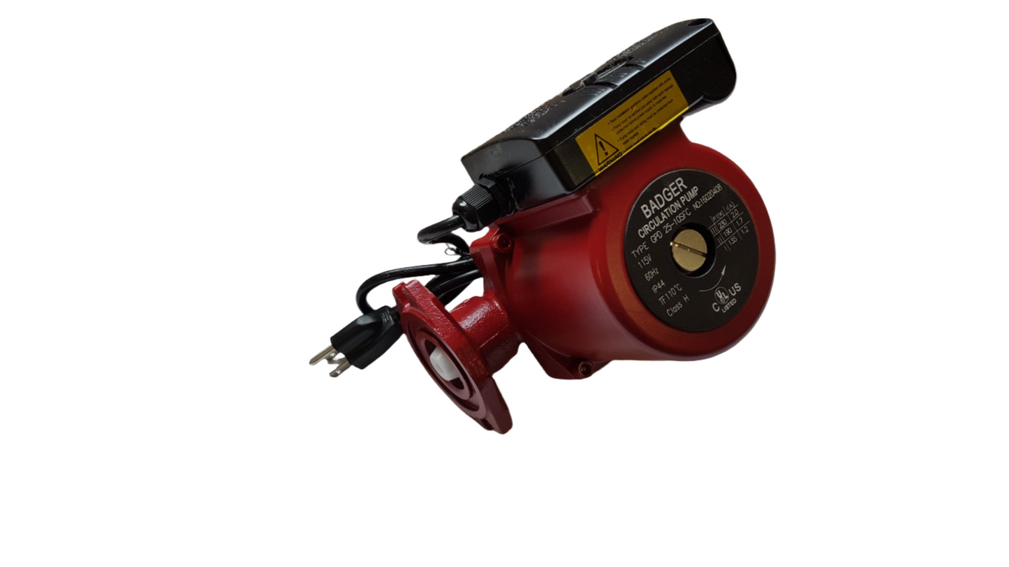 3 speed Circulating Pump with Cord 34 GPM to use with outdoor furnaces, hot water heat, solar