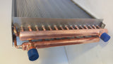 16x20 Water to Air Heat Exchanger 1" Copper Ports with install kit