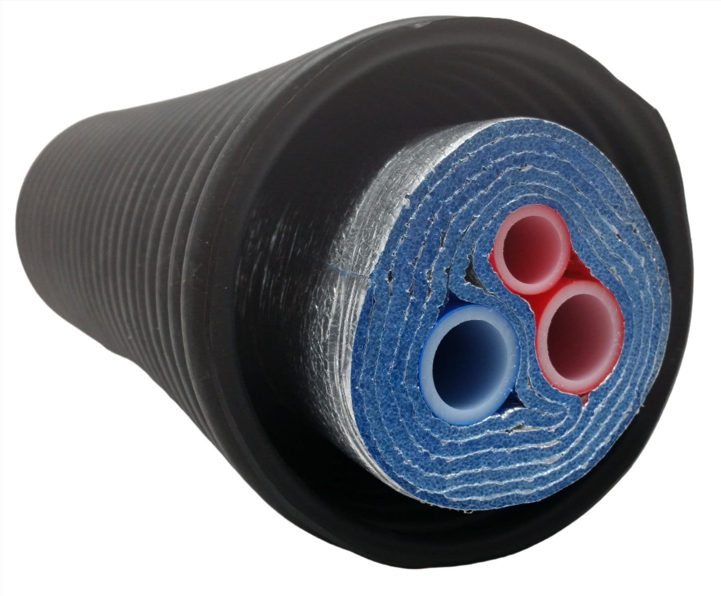 Insulated Pipe 5 Wrap (2) 1 1/4" Non Oxygen Barrier (1) 1/2" Non Oxygen Barrier lines