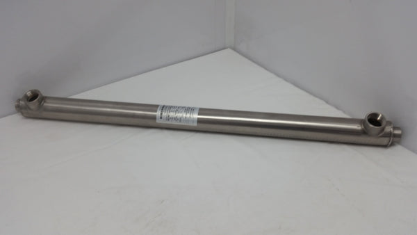 33"  Sidearm Single Wall Stainless Steel Tube and Shell