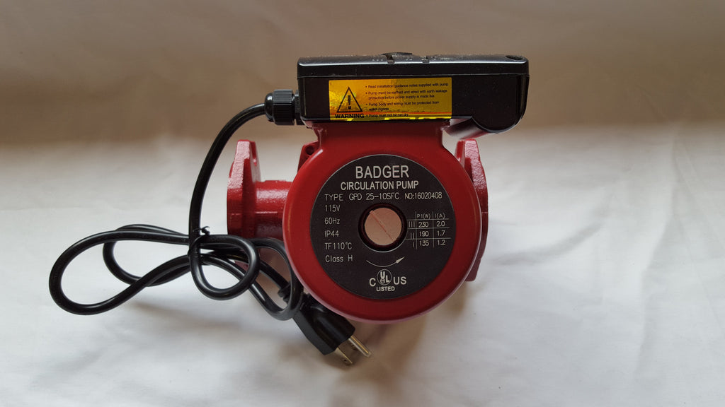 3 speed Circulating Pump with Cord 34 GPM to use with outdoor furnaces, hot  water heat, solar