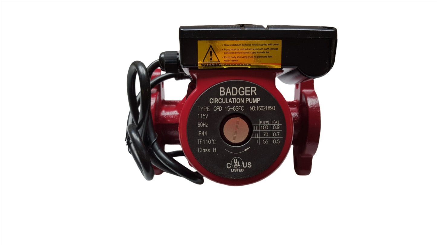 3 speed Circulating Pump With Cord 20 GPM with (2) 3/4" Flanged Ball Valves