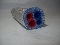 Insulated Pipe 3 Wrap, (4) 1" Oxygen Barrier Lines -No Tile