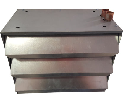 100k Top Port Hydronic hanging heater, Variable speed fan NO WIRING NEEDED!