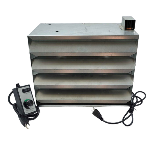 100k Top Port Hydronic hanging heater,  NO WIRING NEEDED! Comes with Rheostat!