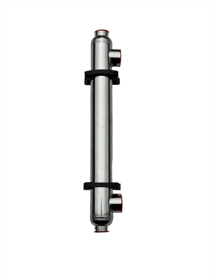 155,000 BTU Stainless Steel Tube and Shell Heat Exchanger for Pool/Spas ss