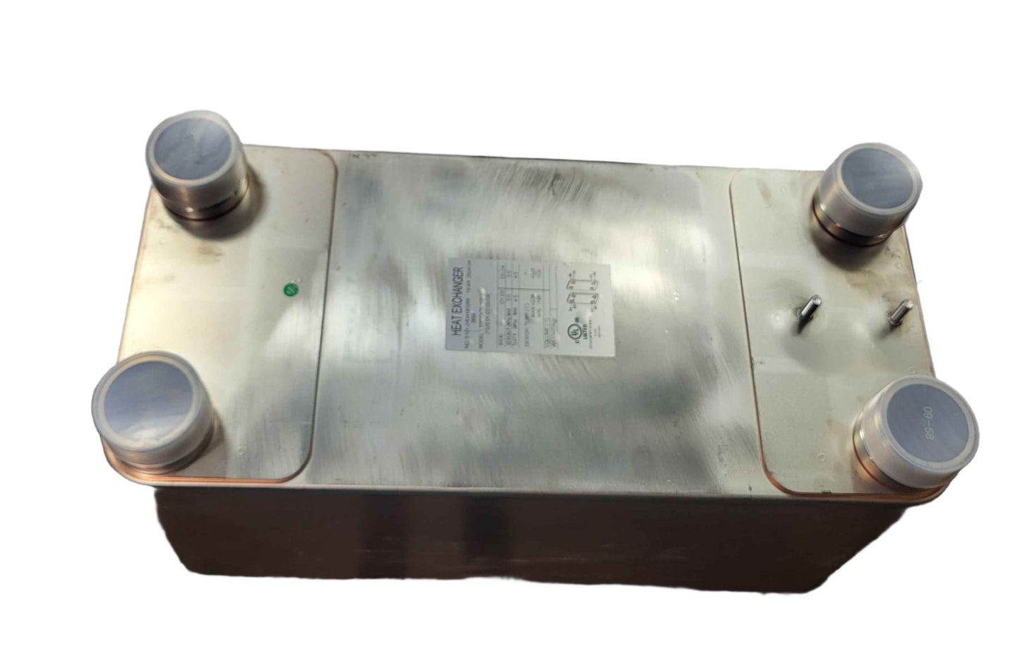 10"x20" Brazed 100 Plate Heat Exchanger-2" MPT