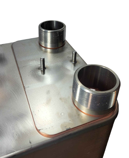10"x20" Brazed 200 Plate Heat Exchanger-2" MPT