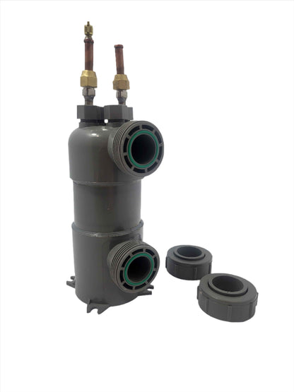 3.8KW Plastic, titanium tube and shell for heating and refrigeration.
