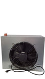 100k Top Port Hydronic hanging heater, Variable speed fan NO WIRING NEEDED!