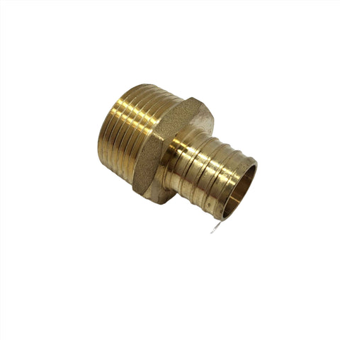 thumbnail image 2 of 🔧 1-1/4" Pex Crimp Male Pipe Thread (MPT) Fittings - Lead Free! (Bag Of 4) - UPC 689807264725 2 of 6