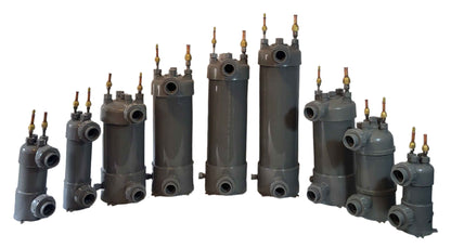 3.8KW Plastic, titanium tube and shell for heating and refrigeration.