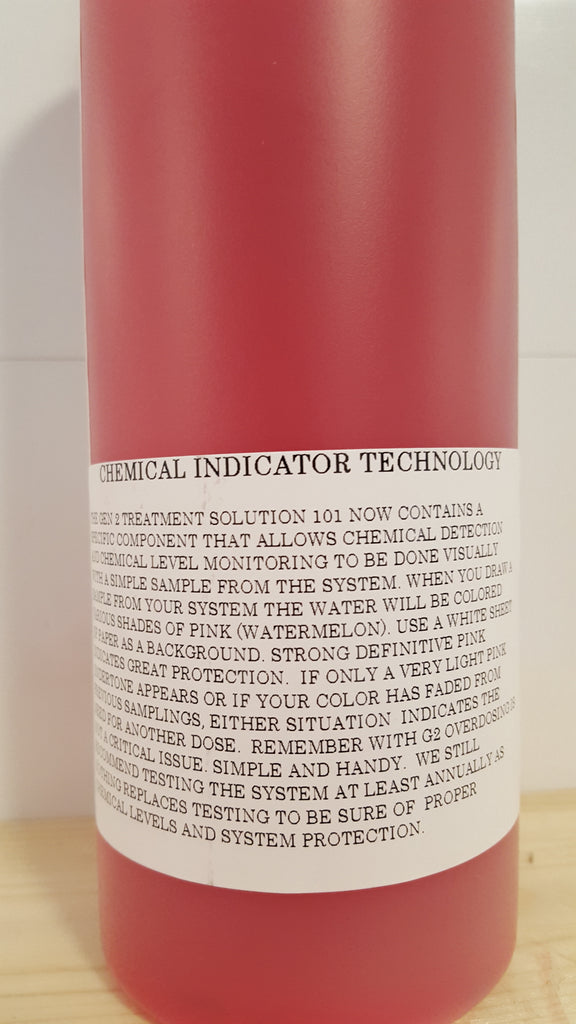 Wood Boiler Treatment 1Qt., G2 W/Chemical Detection Technology BadgerPipe