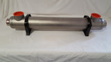 3,000,000 BTU Stainless Steel Tube and Shell Heat Exchanger for Pools/Spas  ss