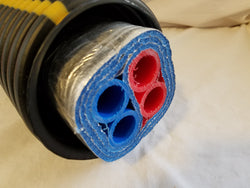Insulated Pipe 3 Wrap, (3) 1' Non Oxygen Barrier and (1) 3/4' Non Oxygen Barrier lines