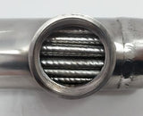 210k BTU Titanium Tube and Shell Heat Exchanger for Saltwater Pools/Spas  ss