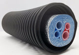 160 Ft of Commercial Grade EZ Lay 5 Wrap Insulated (2)1" (2) 3/4" OB PEX Tubing