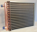 12x6 Water to Air Heat Exchanger 1" Copper Ports With Install Kit