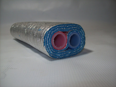 Insulated Pipe 3 Wrap, 1' Oxygen Barrier (2-1' lines) - No Tile