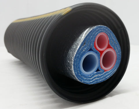 Insulated Pipe 3 Wrap, (2) 1 1/4' Non Oxygen Barrier (1) 1/2' Non Oxygen Barrier lines