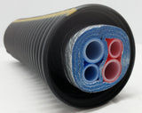 Insulated Pipe 3 Wrap, (2) 1 1/4" Oxygen Barrier (2) 3/4" Oxygen Barrier lines