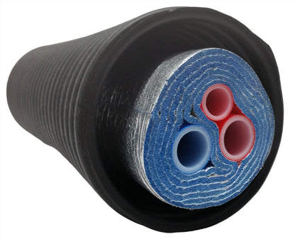 Insulated Pipe 5 Wrap (2) 1 1/4" Non Oxygen Barrier (1) 1/2" Non Oxygen Barrier lines