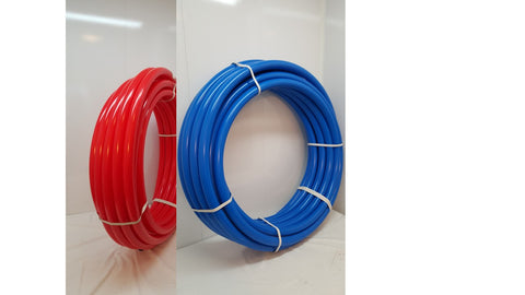 1"- 200'--100' BLUE & 100' RED Certified Non-Barrier PEX for Heating/Plumbing