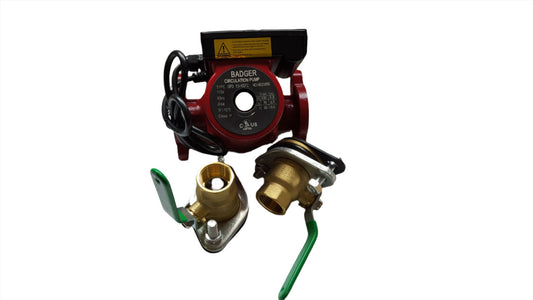 3 speed Circulating Pump With Cord 20 GPM with (2) 1" Flanged Ball Valves