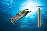155k BTU Titanium Tube and Shell Heat Exchanger for Saltwater Pools/Spas  os